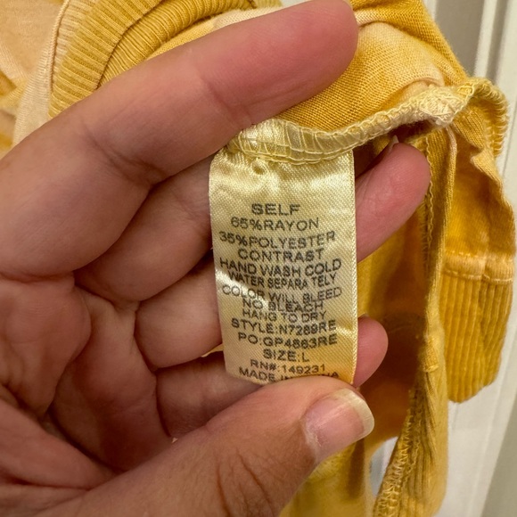 Kori brand yellow tie dye wear to work top - Picture 3 of 4